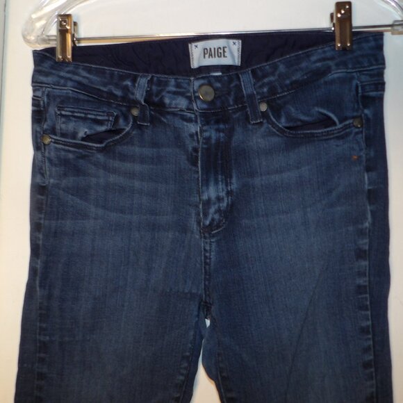 Paige Well Worn Hoxton Skinny Jeans Sz 27 - Picture 2 of 8